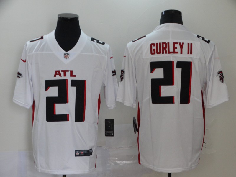 Men's Atlanta Falcons Todd Gurley II #21 White Jersey